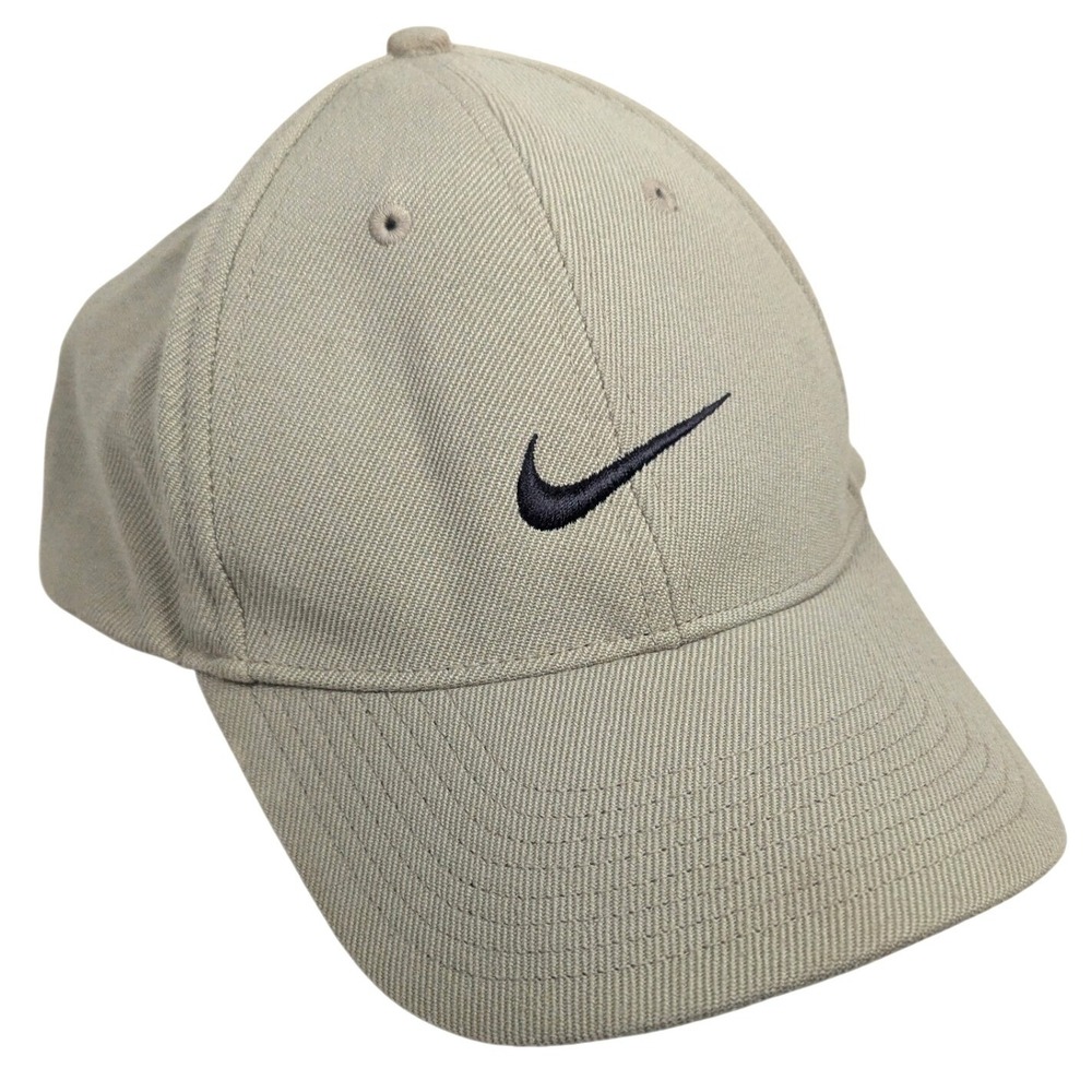 Nike Heritage 86 Swoosh Baseball Cap Khaki Tan Adjustable Hat 209429-235